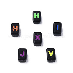 Opaque Black Acrylic Connector Charms&nbsp;MACR-N012-20