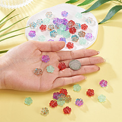 80Pcs 4 Styles Transparent Glass Beads&nbsp;GLAA-TA0003-81
