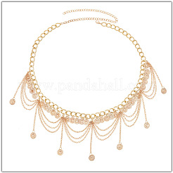 Ethnic Style Alloy Coin Tassel Waist Chains for Women&nbsp;FS-WGA1C87-01