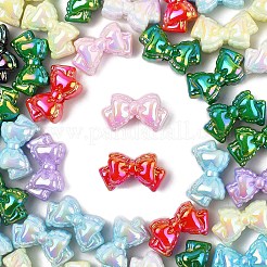 50Pcs UV Plating Opaque Acrylic Beads&nbsp;MACR-YW0004-11
