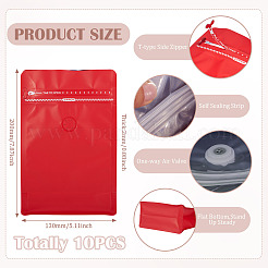 10Pcs BOPP and Aluminized PET and PE Resealable Coffee Zipper Bags with Valve&nbsp;ABAG-TA0001-93B