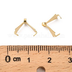 Brass Ice Pick Pinch Bails&nbsp;KK-F907-08G