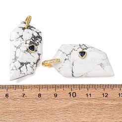Natural Howlite Pendants&nbsp;GG-CBA51ED-04G-06
