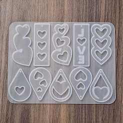 Heart Earrings Pendants DIY Silicone Mold&nbsp;DIY-Q033-06A