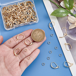 100Pcs Brass Leverback Earring Findings&nbsp;KK-BBC0024-37G