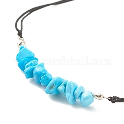 Gemstone Chips Braided Bead Bracelet for Women&nbsp;BJEW-JB08019