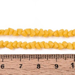 Frosted Opaque Glass Beads Strands&nbsp;GLAA-N017-4mm-22