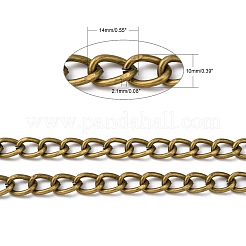 Iron Cuban Link Chains&nbsp;CH-R013-14x10mm-AB