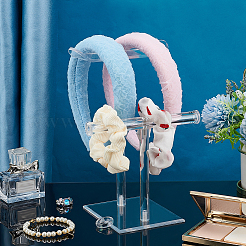 2-Tier Acrylic Headband Display Stands&nbsp;ODIS-WH0001-36