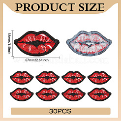 30Pcs Lip Appliques&nbsp;DIY-MA0006-82