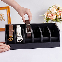 Bamboo Belt Organizer Holder with 6 Compartments&nbsp;AJEW-WH0166-77B