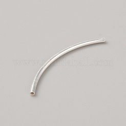 925 Sterling Silver Tube Beads&nbsp;STER-WH0019-04F-S