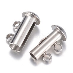 Tarnish Resistant 304 Stainless Steel Slide Lock Clasps&nbsp;LS-STAS-G071-51P