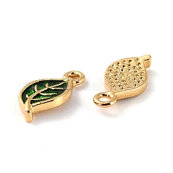 Brass Enamel Pendants&nbsp;KK-P207-004G-RS