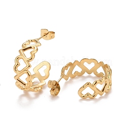 Ion Plating(IP) 304 Stainless Steel Stud Earrings for Women&nbsp;STAS-A057-12G