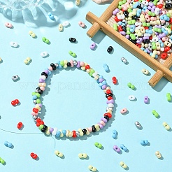 50G 10 Colors Baking Paint Glass Seed Beads&nbsp;SEED-YW0002-51C