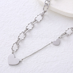 Heart Pendant Necklace Simple Vintage Minimalist Elegant Collarbone Jewelry&nbsp;XV5288