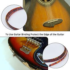 3Pcs 3 Colors ABS Plastic Imitation Shell Guitar Binding Purfling Strip&nbsp;FIND-FH0009-82