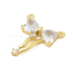 Rack Plating Brass Cubic Zirconia Pendants&nbsp;KK-Z074-71G-01