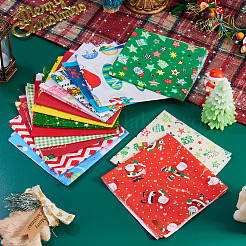 15Pcs 2 Bags 2 Styles Christmas Cotton Fabric&nbsp;DIY-TA0014-62