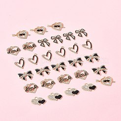 28Pcs 6 Styles Alloy Enamel Pendants&nbsp;FIND-FS0003-22