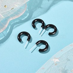 Hypoallergenic Bioceramics Zirconia Ceramic Ring Stud Earrings&nbsp;EJEW-Z023-02C