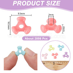 2856Pcs Opaque Acrylic Beads&nbsp;FIND-NB0005-51B