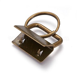 Electroplate Iron Split Key Rings&nbsp;LS-IFIN-WH0044-01B-AB