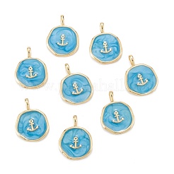 Brass Enamel Pendants&nbsp;KK-A155-10G