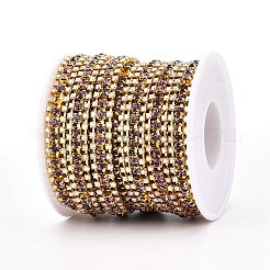 Iron Rhinestone Cup Chains&nbsp;CH-T006-04G-05
