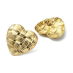 Ion Plating(IP) 201 Stainless Steel Stud Earrings&nbsp;EJEW-K270-23G