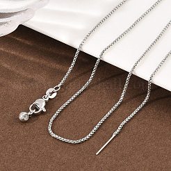 1MM Brass Box Chain Adjustable Slider Necklaces&nbsp;KK-H533-10B-P