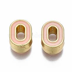 Rack Plating Alloy Enamel Beads&nbsp;ENAM-S122-033O-NR