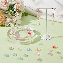 300Pcs 15 Colors Glass Bead Caps&nbsp;GLAA-GO0001-26