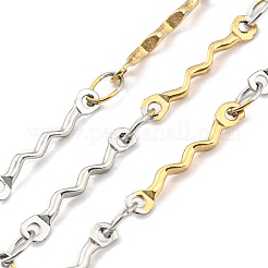Ion Plating(IP) 304 Stainless Steel Wave Bar Link Chains&nbsp;CHS-M005-08GP