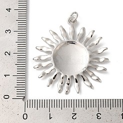 Rack Plating Sun Brass Pendants&nbsp;KK-Z056-05P