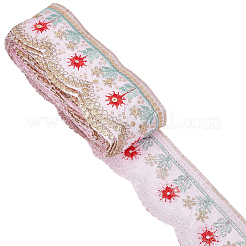 7.5Yards Vintage Jacquard Polyester Lace Ribbon&nbsp;SRIB-CY0001-42B