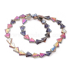 Transparent Electroplate Glass Bead Strands&nbsp;EGLA-C002-HP04