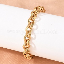 304 Stainless Steel Double Link Chain Bracelets for Women&nbsp;SA-H001-23G