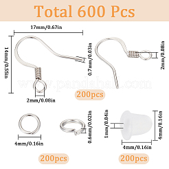 200Pcs 304 Stainless Steel Earring Hooks&nbsp;DIY-SC0024-20