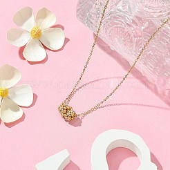 Braided Glass Seed Bead Column Pendant Necklaces&nbsp;NJEW-MZ00037-01