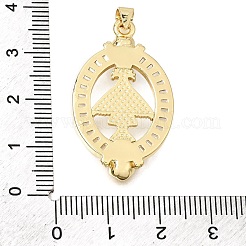 Religion Brass Micro Pave Clear Cubic Zirconia Pendants&nbsp;CU-CBAE7DF-10G-01