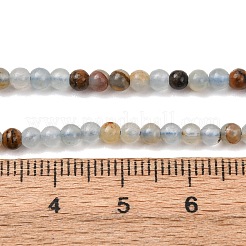 Natural Blue Calcite Beads Strands&nbsp;G-K427-A01-3mm