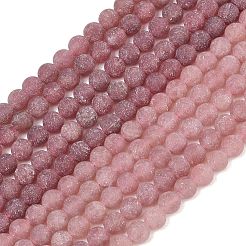 Natural Strawberry Quartz Beads Strands&nbsp;G-P626-8mm-04
