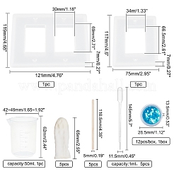 Rectangle Socket Panel Silicone Mould&nbsp;DIY-OC0003-66