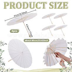 DIY Blank Craft Paper Umbrella&nbsp;DIY-WH0723-059