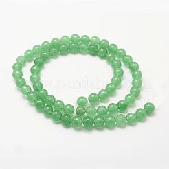 Natural Green Aventurine Bead Strands&nbsp;G-P281-01-6mm