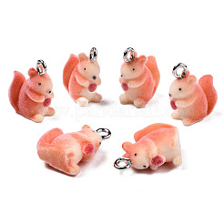 Flocky Resin Pendants&nbsp;X-RESI-N032-05