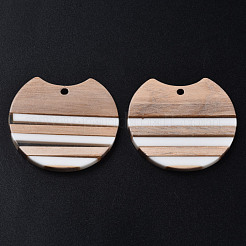 Resin & Wood Pendants&nbsp;X-RESI-N025-014A-B01