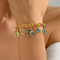 Summer Alloy Micro Pave Cubic Zirconia Charm Bracelets&nbsp;JM8807